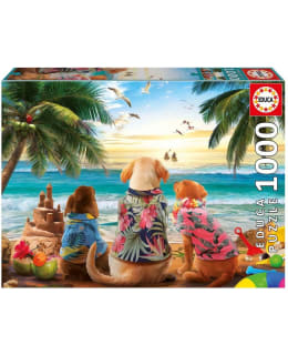EDUCA DOGS ON THE BEACH 1000P PALAPELI Main Image