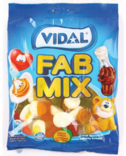 VIDAL FAB MIX HEDELMÄMAKEISET 90G Main Image