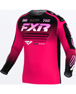 FXR CLUTCH MX JERSEY RAZZ/BLA/PINK M Main Image