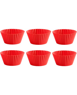 LÉKUÉ 6 KPL PUNAINEN MUFFINSIVUOKA Main Image
