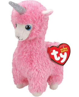 TY 36607 LANA PINK LLAMA BEANIE KEY CLIP Main Image