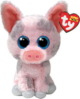 TY 37318 HAMBONE PINK PIG 15CM PEHMO Main Image