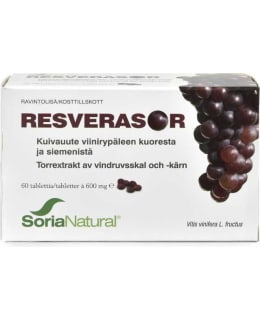 SORIA NATUR RESVERASOR 60TABL RAVINTOLIS Main Image