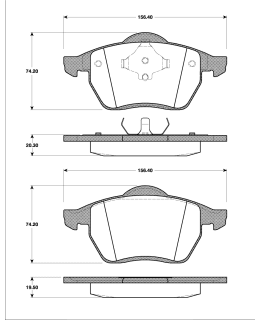 Roadhouse 2390-00 Brake disc set, Front Main Image