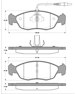 Roadhouse 2461-02 Brake disc set, Front Main Image