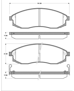 Roadhouse 2598-02 Brake disc set, Front Main Image