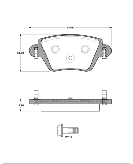 Roadhouse 2777-10 Brake disc set, Taka Main Image