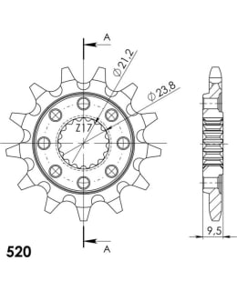 SUPERSPROX FRONT SPROCKET 284.13 SC Main Image