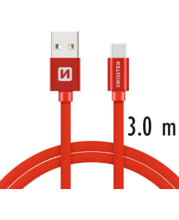 SWISSTEN 3M PUNOT PUN USB-USB-C KAAPELI Main Image
