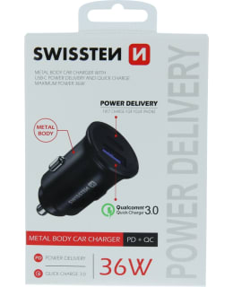 SWISSTEN AUTOLATURI USB-C + PD 3.0 36W Main Image