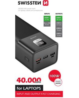 SWISSTEN 100W 40000MAH VARAVIRTALÄHDE Main Image