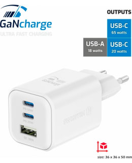 SWISSTEN GAN 1XUSB / 2XUSB-C 65W LATURI Main Image
