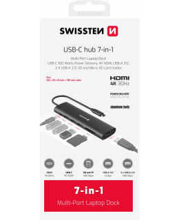 SWISSTEN 7-IN-1 100W USB-C TELAKKA Main Image