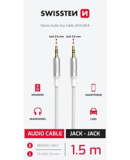 SWISSTEN 1,5 M PUNOTTU VA 3.5 MM KAAPELI Main Image