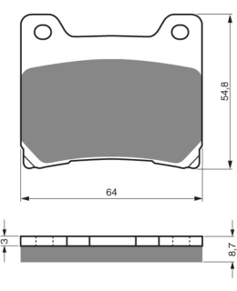 GOLDFREN BRAKE PADS 015 CERAMIC CARBON A Main Image
