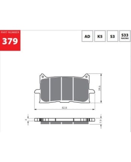 GOLDFREN JARRUPALAT 379 CERAMIC CARBON A Main Image