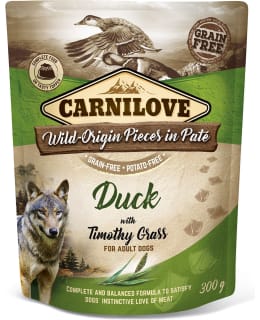 CARNILOVE DOG PATÉ DUCK/TIM GRASS 300 G Main Image