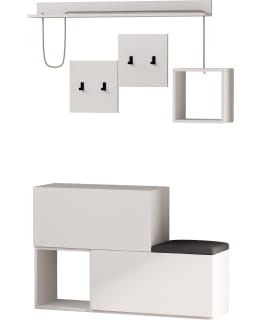 HANAH HOME HOLDON WHITE HALL STAND Main Image
