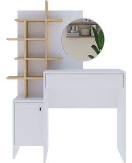 HANAH MUP MEIKKIPÖYTÄ 855DTE4303 WHT/OAK Main Image