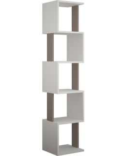 HANAH HOME PIRI BOOKSHELF WHT/L.MOCHA Main Image