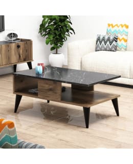 CHC LILLI SOHVAPÖYTÄ 90X54X40 MUSTA/RUSK Main Image