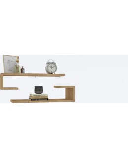 HANAH HOME ELDO SAPPHIRE OAK WALL SHELF Main Image