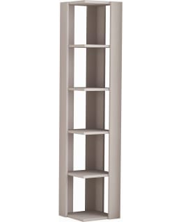 HANAH NATI CORNER LGT MOCHA BOOKSHELF Main Image