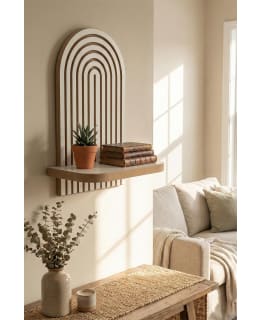 HANAH HOME ARTMTKWLL1D WHT WALL SHELF Main Image