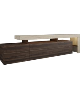 HANAH HOME BELIZ TV STAND TRAVERT/WALNUT Main Image
