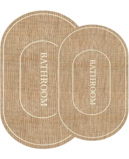 L'ESSENTIEL 252DCN1105 JUTE/WHT BATH MAT Main Image