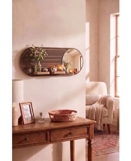 HANAH HOME ARTMTKWLL8 WENGE SEINÄHYLLY Main Image