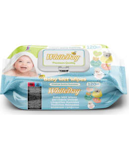 WHITEDAY PREMIUM 120KPL VAUVANHOITOPYYHE Main Image