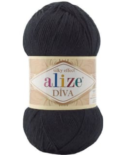 ALIZE DIVA 100G 060 MUSTA LANKA Main Image