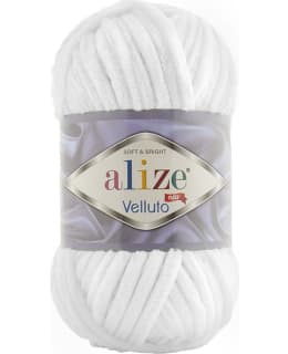 ALIZE VELLUTO 100G 055 VALKOINEN LANKA Main Image