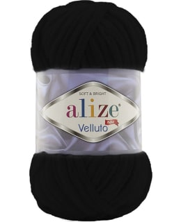 ALIZE VELLUTO 100G 60 MUSTA LANKA Main Image
