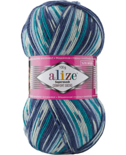 ALIZE SUPERWASH MIX 100G 7708 SI/V LANKA Main Image