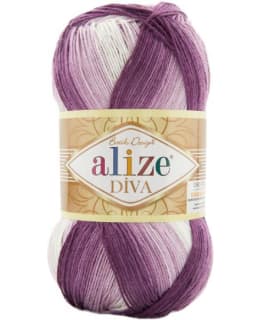ALIZE DIVA BATIK 100G 8056 VIO-VAL LANKA Main Image