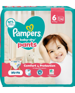 PAMPERS BABY DRY S6 13-19KG 32PCS PANTS Main Image