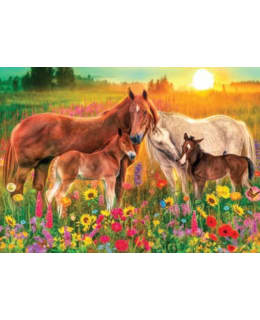 JUMBO HORSES IN THE MEADOW 500P PALAPELI Main Image