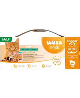 IAMS CAT DELIGHTS JELLY LAND&SEA 48X85G Main Image