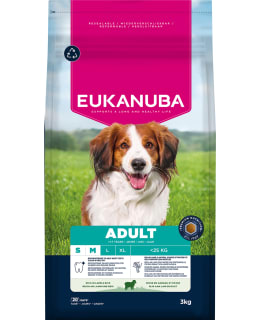 EUKANUBA DOG AD SM/MED LAMB&RICE 3KG Main Image
