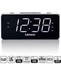 LENCO CR-18 WHITE PLL FM HERÄTYSKELLO RA Main Image