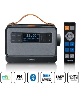 LENCO PDR-065BK KANNETTAVA FM/DAB+-RADIO Main Image