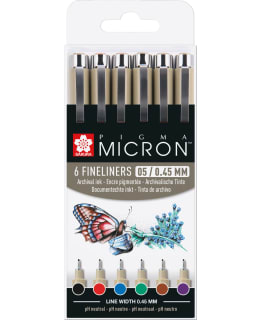 SAKURA PIGMA MICRON 05 BASIC 6-SETTI Main Image