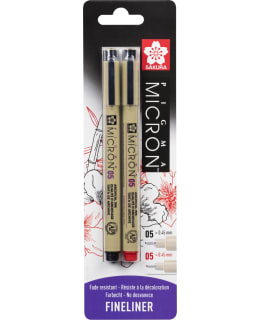 SAKURA PIGMA MICRON BLACK/RED 2-SETTI Main Image