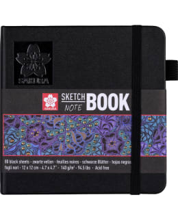 SAKURA 12X12CM MUSTAT SIVUT LUONNOSKIRJA Main Image