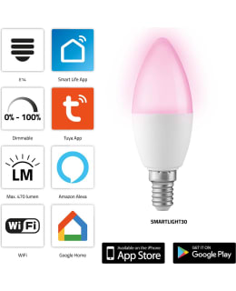 ALECTO SMARTLIGHT30 LED-VÄRILAMPPU WI-FI Main Image