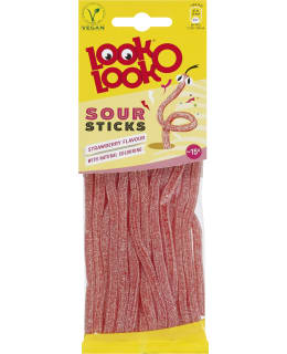 LOOK-O-LOOK 90 G SOUR STICKS STRAWBERRY Main Image