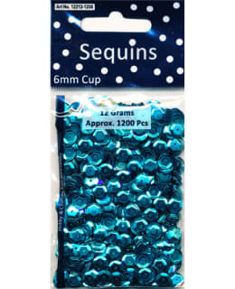 SEQUINS N.1200KPL 6MM TURKOOSI PALJETTI Main Image