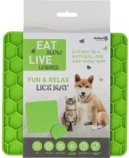 EAT SLOW LIVE L LICK MAT HONEYCOMB GREEN Main Image